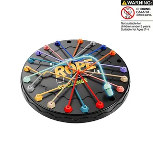 Rope Untangling Table Game, 1 Set Logic Puzzle Board Game, Parent-Child Interactive Game, Educational Toy for Kids