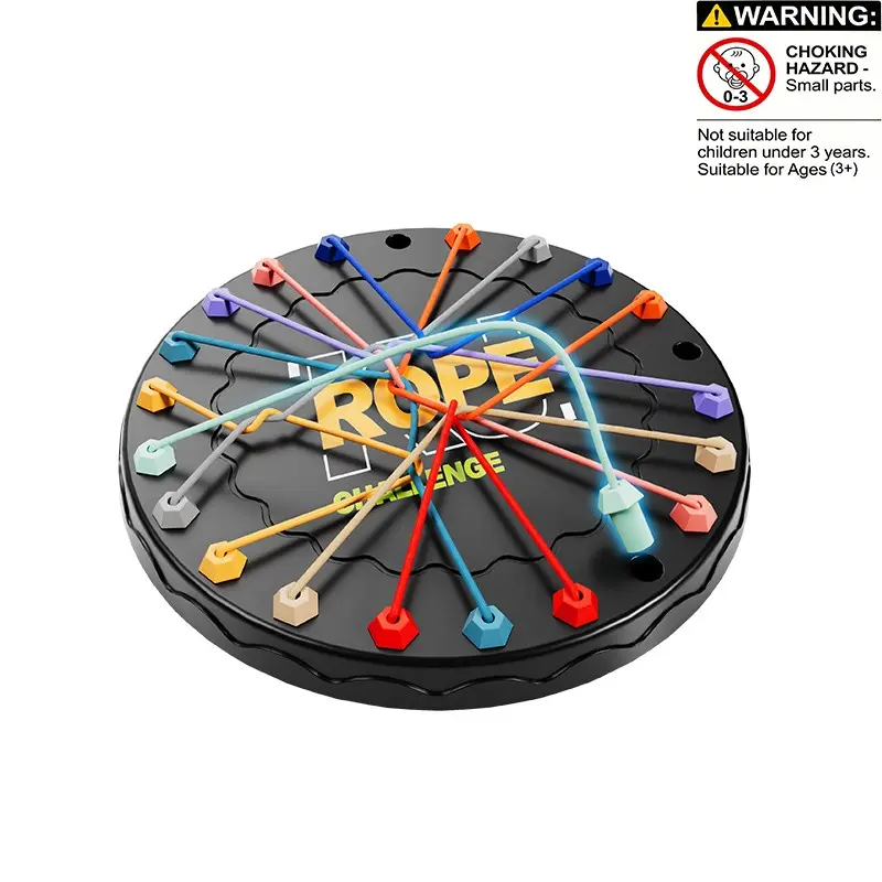 Rope Untangling Table Game, 1 Set Logic Puzzle Board Game, Parent-Child Interactive Game, Family Fun Game, Board Games for Family Night, Educational Toy for Kids, Tabletop Games