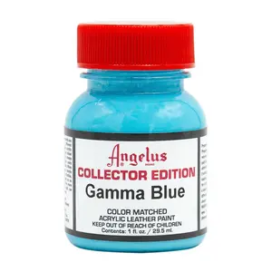 Angelus Collector Edition Gamma Blue- Acrylic Leather Paint, Color Matched To Popular Sneakers, Restore Old Shoes, Customize Footwear, Will Not Crack Or Peel, Mixable For Countless Colors