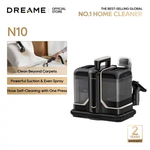 DREAME N10 Portable Carpet & Upholstery Cleaner, Spot Cleaner for Pets, Powerful Suction Stain Remover for Carpet, Area Rugs, Upholstery, Coaches and Car, 1.6L Large Water Tank, Hose Self-Cleaning Wet Vacuum Vacuum Mop