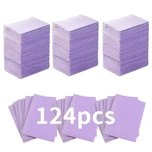 124pcs Dental Bibs Disposable Disposable Dental Bibs Dentist Tattoo Bibs Dental Bibs For Nails Bibs Owels Tattoo Table Covers, Mats Paper Sheets