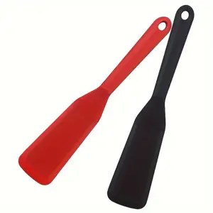 2 Pack Silicone Thin Turner Spatula, Heat-Resistant Non-Stick Cooking Tool Kitchen Utensils for Eggs, Burgers, Pizza, Pancakes, Omelets in and