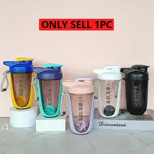 Premium Protein Shaker, Gym Bottle, Travel Water Bottle, Plastic Water Bottles - Ideal For Fitness And Outdoor Activities, Portable Creative Design, Perfect For Workouts, 590Ml Capacity, Suitable For Students, Unisex-Friendly, Sports Water Bottle