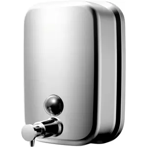 Commercial Soap Dispenser Wall Mount Stainless Steel Soap Dispensers Liquid Manual Anti-Leak Pump Hand Soap Dispenser for Bathroom Kitchen  (17 fl.oz./500ml)