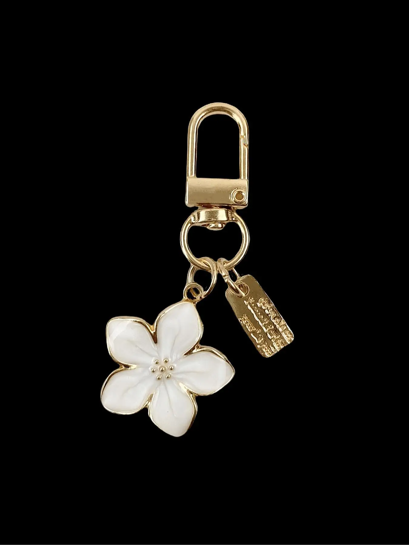 Flower Design Keychain, Cute Keychain for Women & Men, Fashion Accessories for Bag & Car Key Decoration