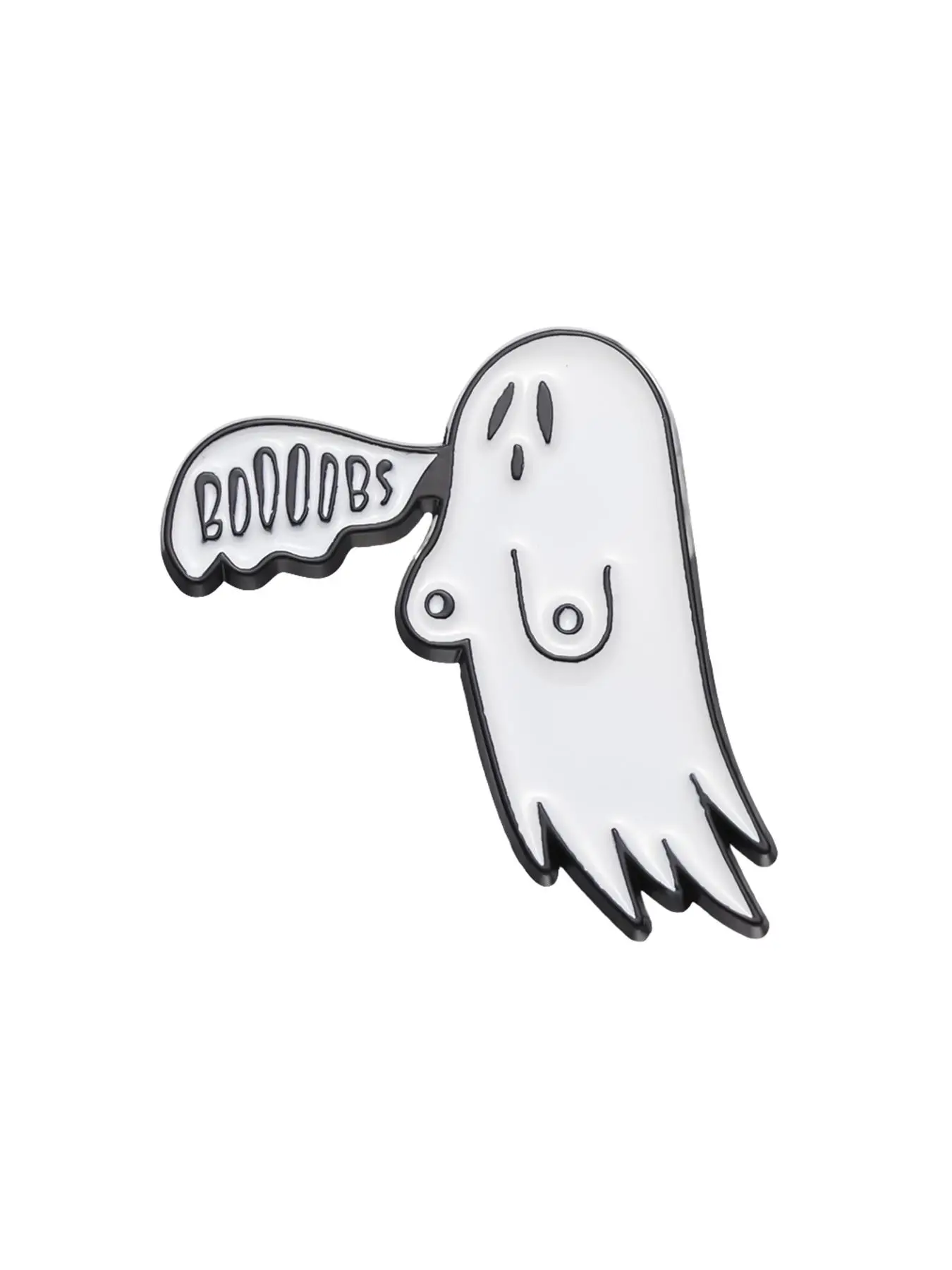 Unisex Cute Cartoon Ghost Design Brooch Pin, Alloy Clothes Brooch, Fashionable Clothes Accessories for Men & Women for Party Decoration, Halloween