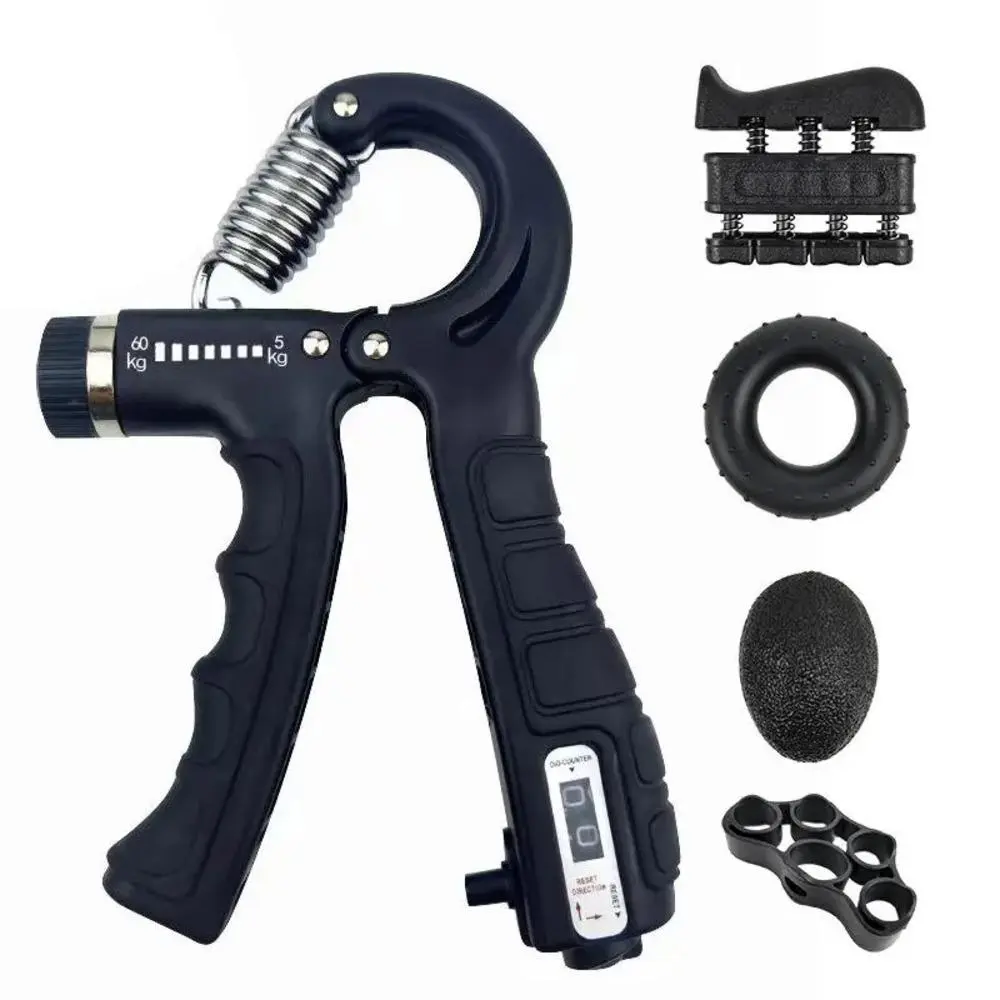 Variable-Level Gear Silicone Hand Grip Strengthener, Compact Resistance Bands Full Set Grip Kits with Complete Accessories for Car Interior Leisure Forearm Drills & Indoor Fitness Setup, Indoor Gym
