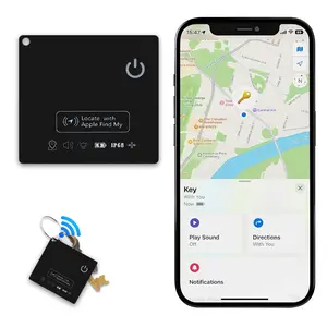 Mini GPS Tracker Waterproof with Wireless Charging, Smart Key Finder, Compatible with Apple Find My, Ideal for Luggage/pet/bags/kids/elderly Tracking