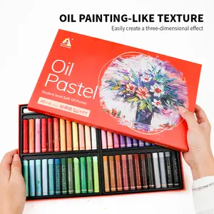 COLORARTS 12/36/48 Color Soft Oil Pastels Professional Art Supplies for Beginners and Adults Easy Blending Creamy Texture Perfect Christmas Gift Set