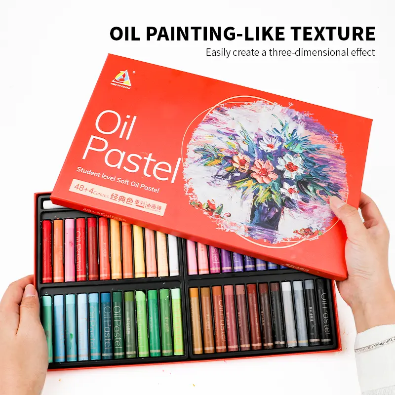 COLORARTS Soft Oil Pastels (12/36/48 Color), Professional Art Supplies Kit, Colorful Art Supplies for Beginners, Creamy Easy-Blending Texture, Christmas Gift Set for DIY Painting