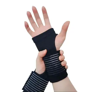 2-Pack Adjustable Wrist Support Braces for Women & Men – Pain Relief Compression Hand Wraps for Carpal Tunnel, Arthritis, and Tendonitis, Breathable Elastic Brace for Left & Right Hands, Workouts, and Sleep – Black