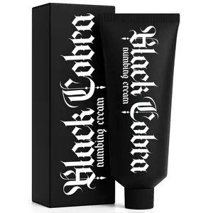 Black Cobra Tattoo Numbing Cream Extra Strength Lidocaine | Numb Tattoos, Piercings, Pain Relief 20g Tube | Artist Recommended | USA made