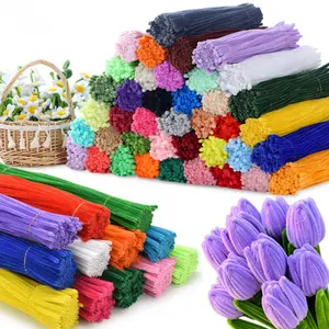 360pcs Chenille Stems Pipe Cleaners Multi-color Twist Sticks DIY Craft Materials DIY Flower DIY Artificial Rose Holiday Party Birthday Gifts Indoor Decoration Home Decoration