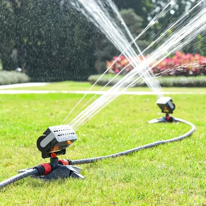 Adjustable Garden Sprinkler, Rotating Garden Sprinkler, Automatic Watering Tool, Stable Irrigation Equipment, Adjustable Watering System, Lawn Sprinkler, Automatic Watering Devices, Sprinklers For Yard, Plant Sprinkler