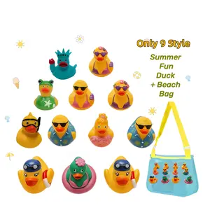 10/20PCS 4th of July & Summer Bikini Ducks Set with Statue of Liberty, Patriotic Independence Day Rubber Duck Figurines, JEEP Car Decor, Beach Pool Party Favors, Kids Birthday Gift,Graduation Summer Vacation Gift, Swimming Beach Tote Bag Included.