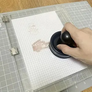 Precision Stamp Pressure Tool, 1 Count Metal Stamping Tool, DIY Clip Art Crafts Jewelry Making Supplies with Embossing and Positioning Functions