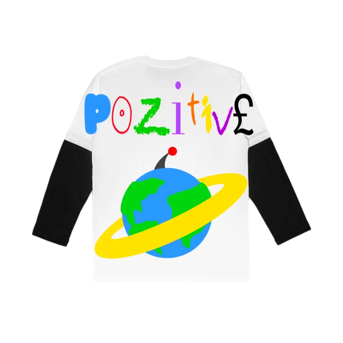 Double layer p0zitive shirt Tshirt Streetwear
