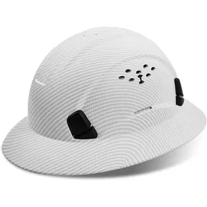 Full Brim Hard Hat for Construction - Vented, Adjustable, Lightweight with Sunshade, 6-Point Suspension Ratchet Knob, Hard Hats for Men, Women for DIY, Farm Use