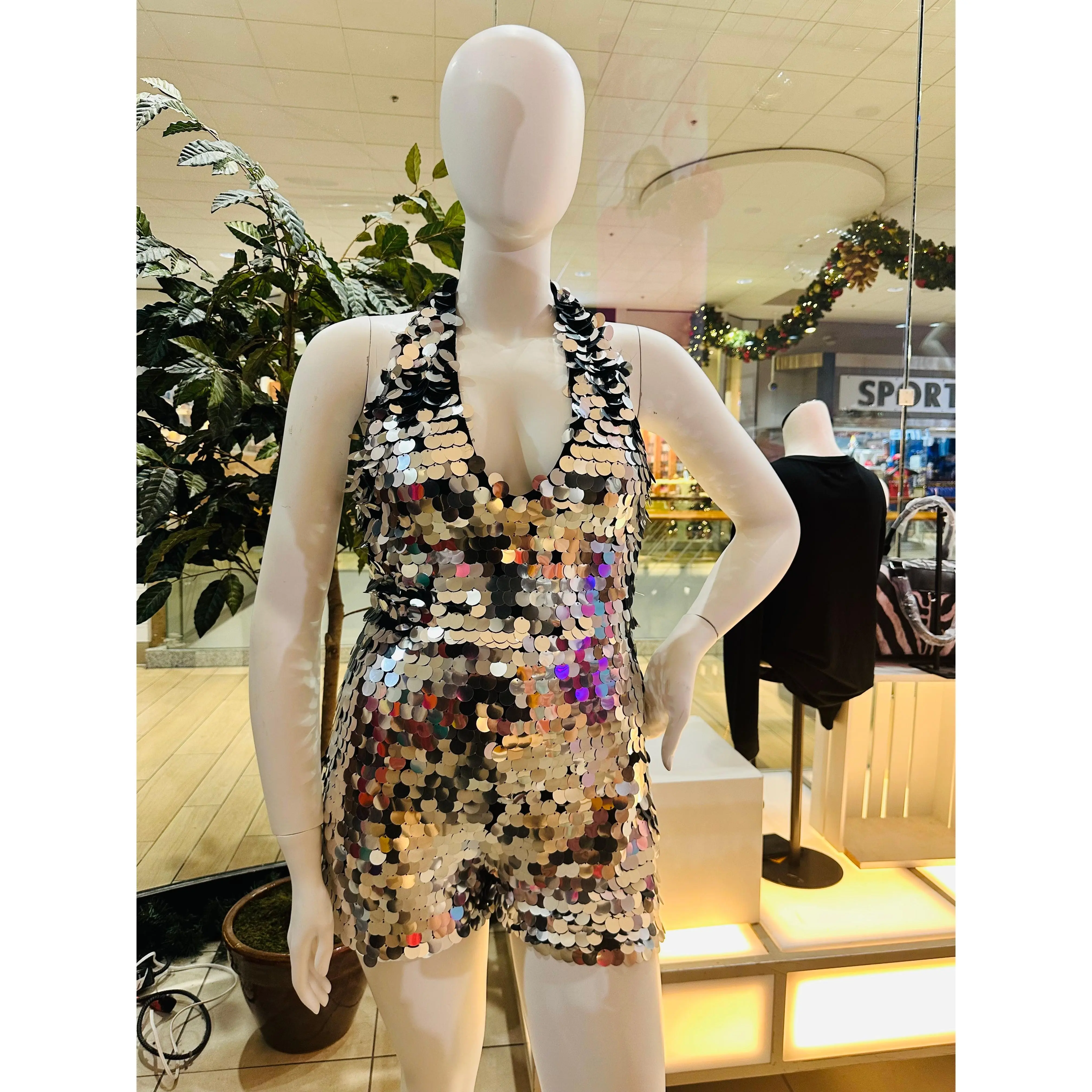 Glamour Glow Sequin Romper