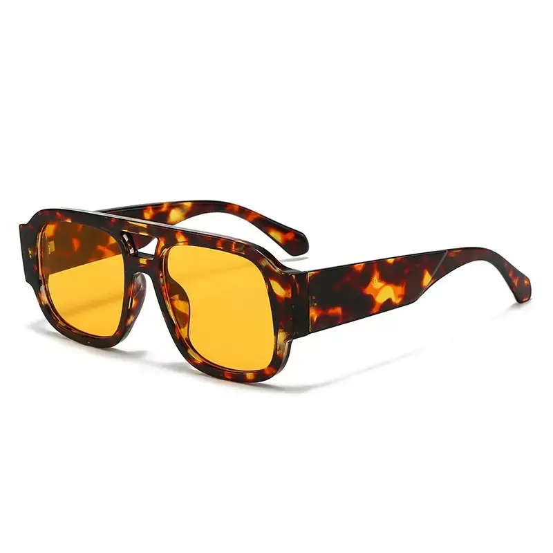 Chic Rectangle Aviator Style Sunglasses for Men and Women, Modern Fashion Accessories for Daily Wear and Outdoor Activities, Accessories For Women, Womens Sunglasses, Chic Rectangle Frame Sharpens Outfits, Glasses For Women