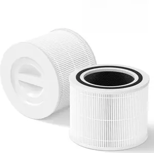 Core 300 Replacement Filter for LEVOIT Core 300, Core 300-P, Core 300S Vortex Air Air Purifier, 3-in-1 H13 Grade True HEPA Filter Replacement 2 Pack, Compare Part No. Core 300-RF (White)