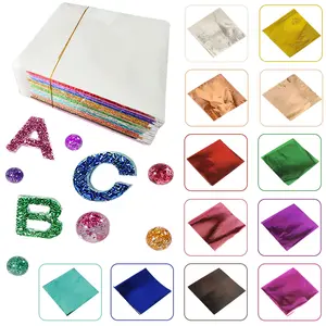 240 Sheets Imitation Gold Leaf, 12 Colors, 20 Sheets Per Color, 8x8.5cm, Vibrant Colors, Easy to Use, Furniture Decoration, Painting, DIY Crafts, Art Craft Supplies, Foil Art
