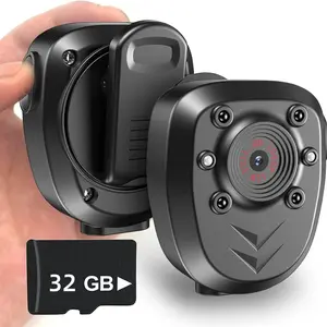 32GB Body Camera for Police and Civilian Patrol, Portable Wearable Camcorder, 1080P HD Night Vision, 6 Hours Battery Life, Security Monitoring