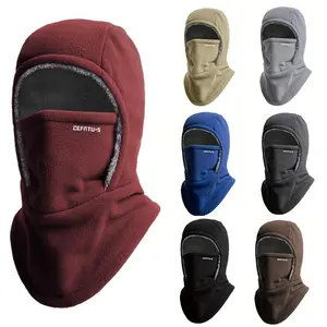 Winter Warm One-Piece Hood, Scarf Face Mask Ear Protection, Balaclava, Thick Material, Style Fit Face, Windproof, Suitable for Winter Cycling, Running, Skiing, Fishing, Outdoor Sports And Work, Suitable for Men And Women
