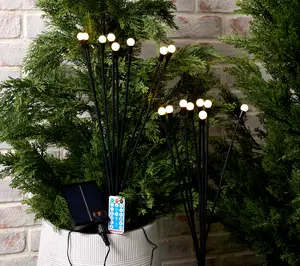 Garden Reflections Set of 2 Swaying Firefly Light Stakes