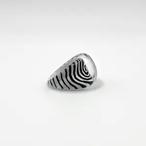 Hypnosis ⋆ ˚｡⋆୨୧˚ Hand-Painted Bubble Ring ⋆ Retro Statement Stacking Ring ⋆ Made in NYC