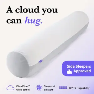 Cushion Lab | Jumbo Side Sleeper Body Pillow — Hug a Squishy Cloud, Every Night — Cooling Body Pillow for Side Sleepers & Pregnancy