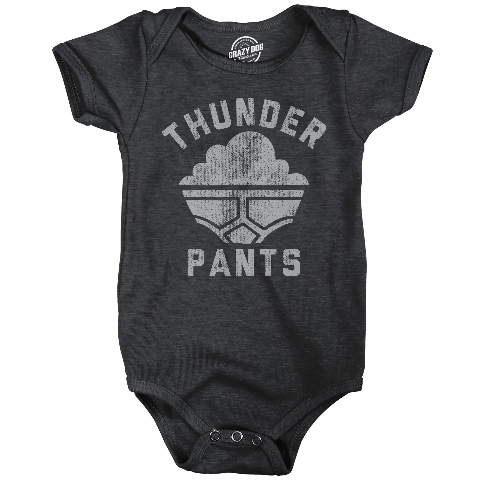 Thunder Pants Baby Bodysuit Funny Sarcastic Poop Graphic Novelty Jumper for Infants Funny Baby Onesies Sarcastic Clothes for Baby Funny Adult Humor Onesie Novelty Onesie Black -