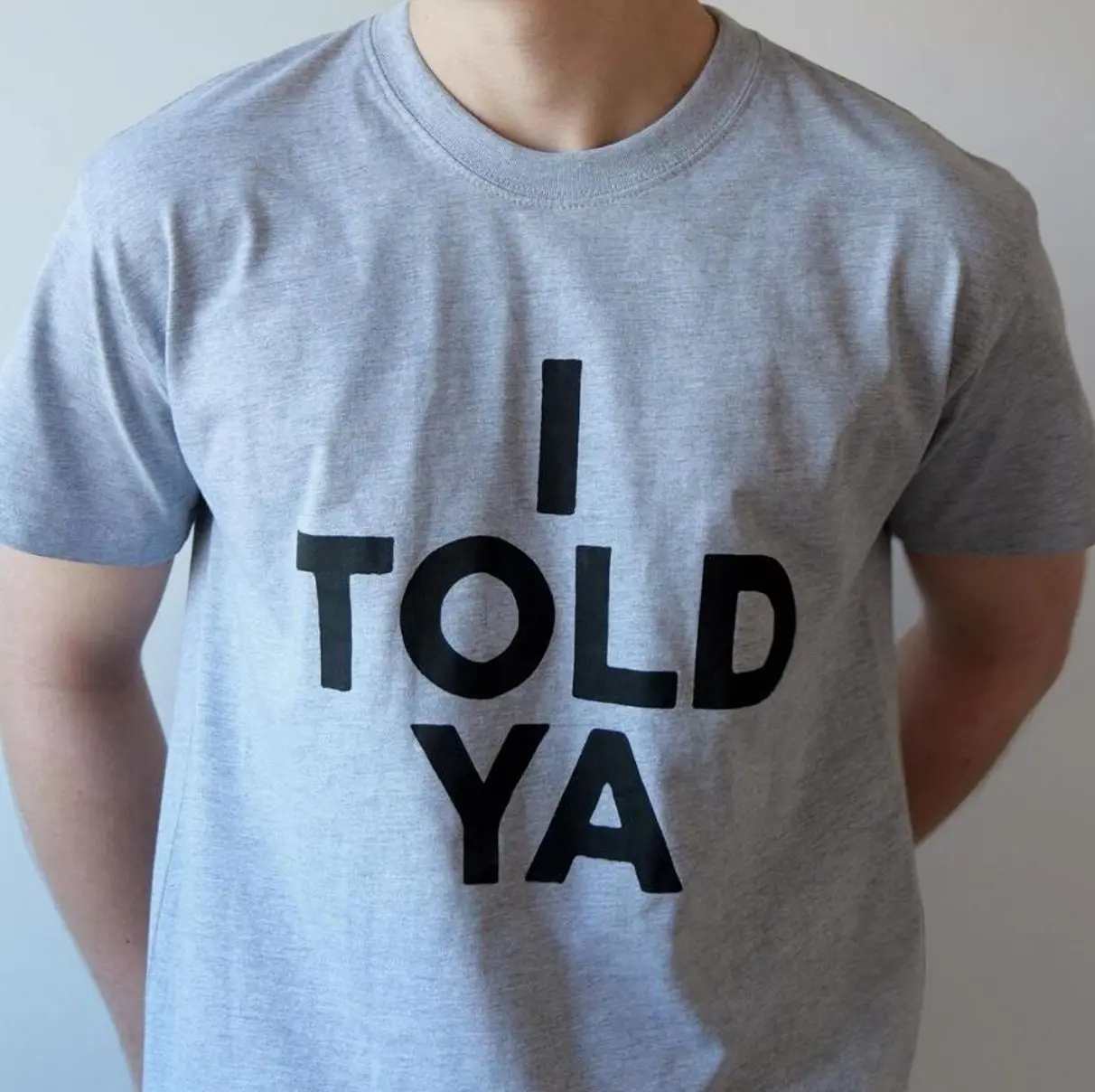 I Told Ya T-Shirt Funny Design Challengers Inspired Tee, Funny Sports Quote Shirt, Quotes Bold Attitude Graphic Tee, Perfect Gift For Men Women Tops