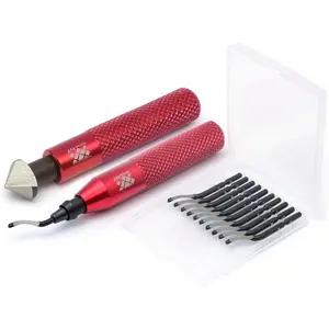 - Deburring Tool & Countersink Hand Reamer with 10 Extra  - Works  Metal, , PVC Pipes, Copper, Plastic and  Printed Edges - Plumbing &  Printing Burr Removal Reamer Tool