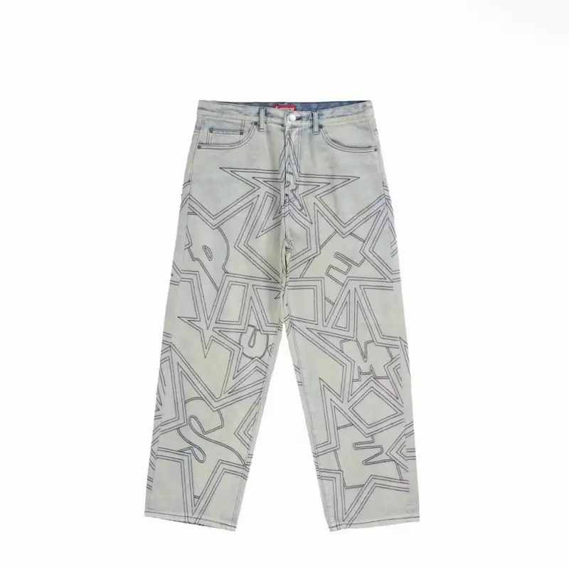 Supreme Stars Baggy Jeans SS25 SIZE 30 WAIST