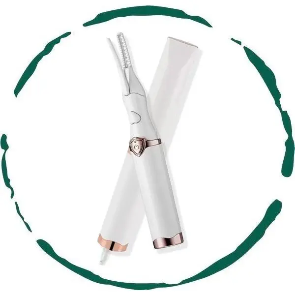 lashlume Rechargeable Electric Eyelash Curler with Heat Technology for Beautifully Curled Lashes