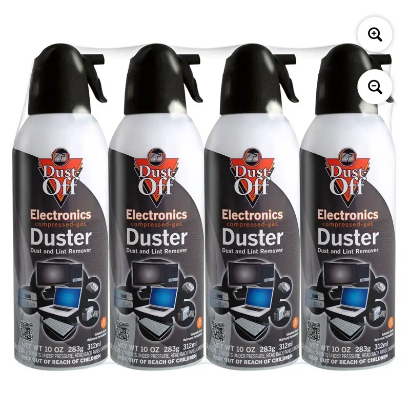 Falcon Dust Off Electronics Compressed Gas Duster 3 Count 10 oz. Dust and Lint Remover for Electronics Cleaning