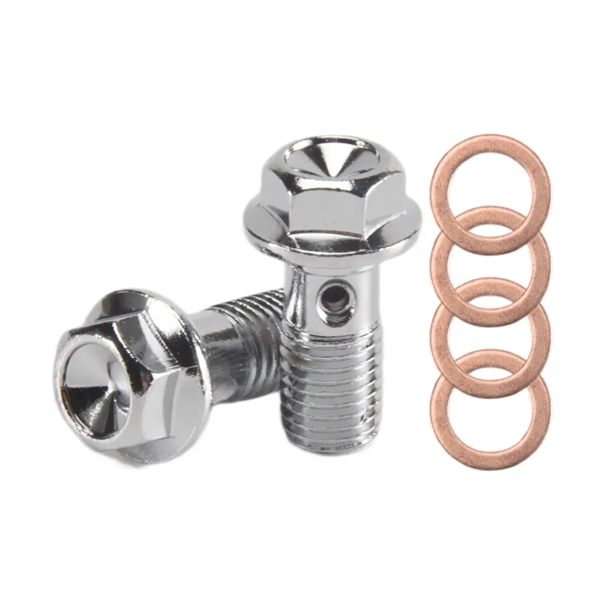 Motorcycle Stainless M10 x 1.25 Banjo Bolts Brake Master Cylinder Screw Brake Hose Caliper Bolt Hydraulic Clutch Screw