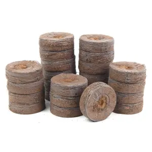 212 MAIN Wilmer Worm 50mm Peat Moss Seed Starting Pellets (24 Pack), Expandable Garden Soil Pellets for Plant Germination