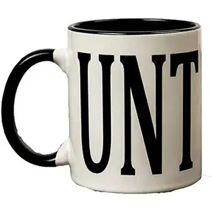 11 ounce UNT with black handle Coffee Mug - Custom Coffee/ Cups - Dishwasher and Microwave Safe