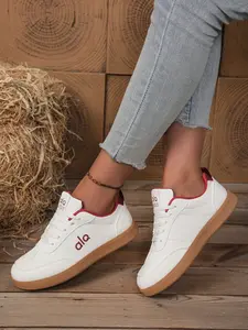 Women's New Anti-Slip Sporty Running Shoes Athletic Running Shoes for Walking Running Exercise, Lace-Up Striped Breathable Flat Casual Comfort Lightweight Durable Sports Running Shoes Workout Sneakers, Athletic Running Trainers