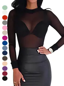 2026 Women's Long Sleeve Turtle Neck Shapewear Tops, Loose-Fit Plain Design for All Seasons, Limited-Time Discount & Finest Quality