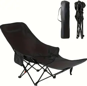Portable Outdoor Camping Lounge Chair with Four Adjustable Positions for Fishing Moonlit Walks Camping Afternoon Naps Balcony and Beach Chairs