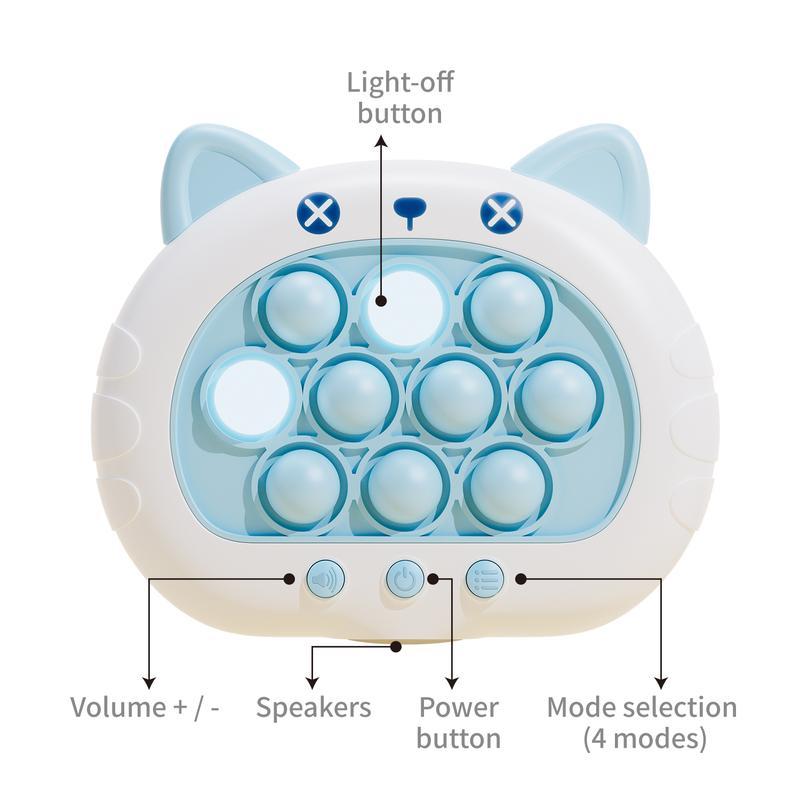 Fast Quick Push Game Bubble Stress Relief Toys for Kids 3rd Generation Cute Animals Version Trendy Fun Interactive Activity