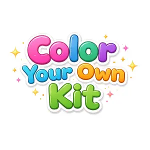 Color Your Own 3D Printed Coloring Kit with 12 Vibrant Markers for Kids Gifts Party Favors DIY Creative Fun