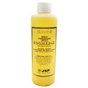 JSP SOLDER-X Self-Pickling Flux, 8 oz Professional Jewelry Soldering Flux for Gold, Silver & Platinum High-Temperature Metals (Toys & Hobbies, DIY Beading & Jewelry Making), Yellow Font