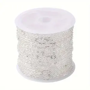 1Pcs 393.7inch Closed Loop Chain for DIY Design, Necklace, Bracelet, Anklet, Gift Artwork, Craft and Sewing Supplies... Jewelry Chains Wire