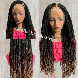 Locs Full Lace Wig Soft Ombre Color #1b/#30 Length 26inches