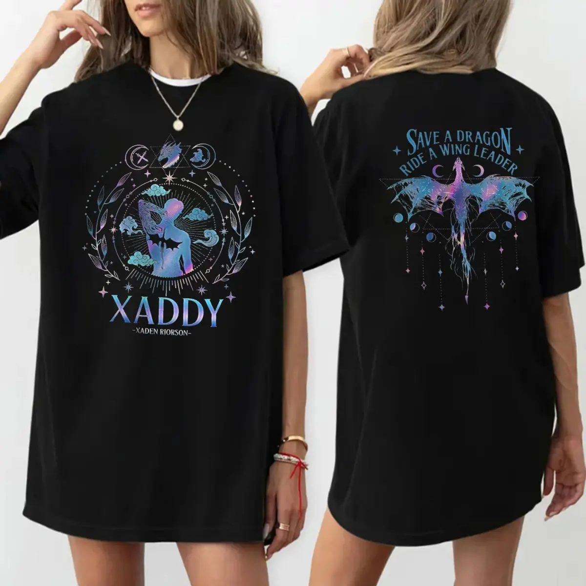 Xaden Riorson T Shirts, Xaddy Shirt, Xaden Fourth Wing Sweatshirt, Onyx Storm Shirts, Dragon Rider 2 Sided Unisex Hoodie, Unisex Sweater Pullover Tee