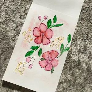 watercolor flower painting